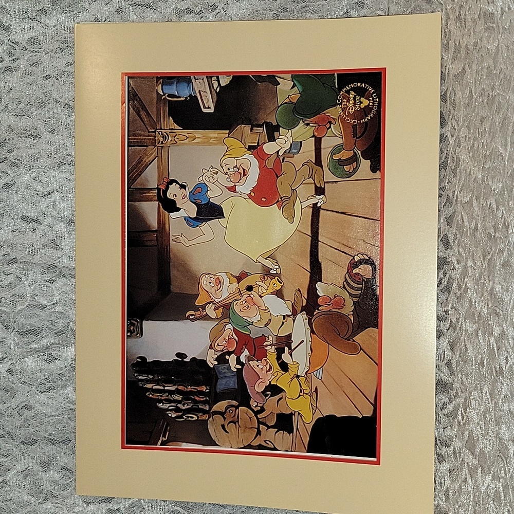 Disney: Snow White and the Seven Dwarfs Lithograph